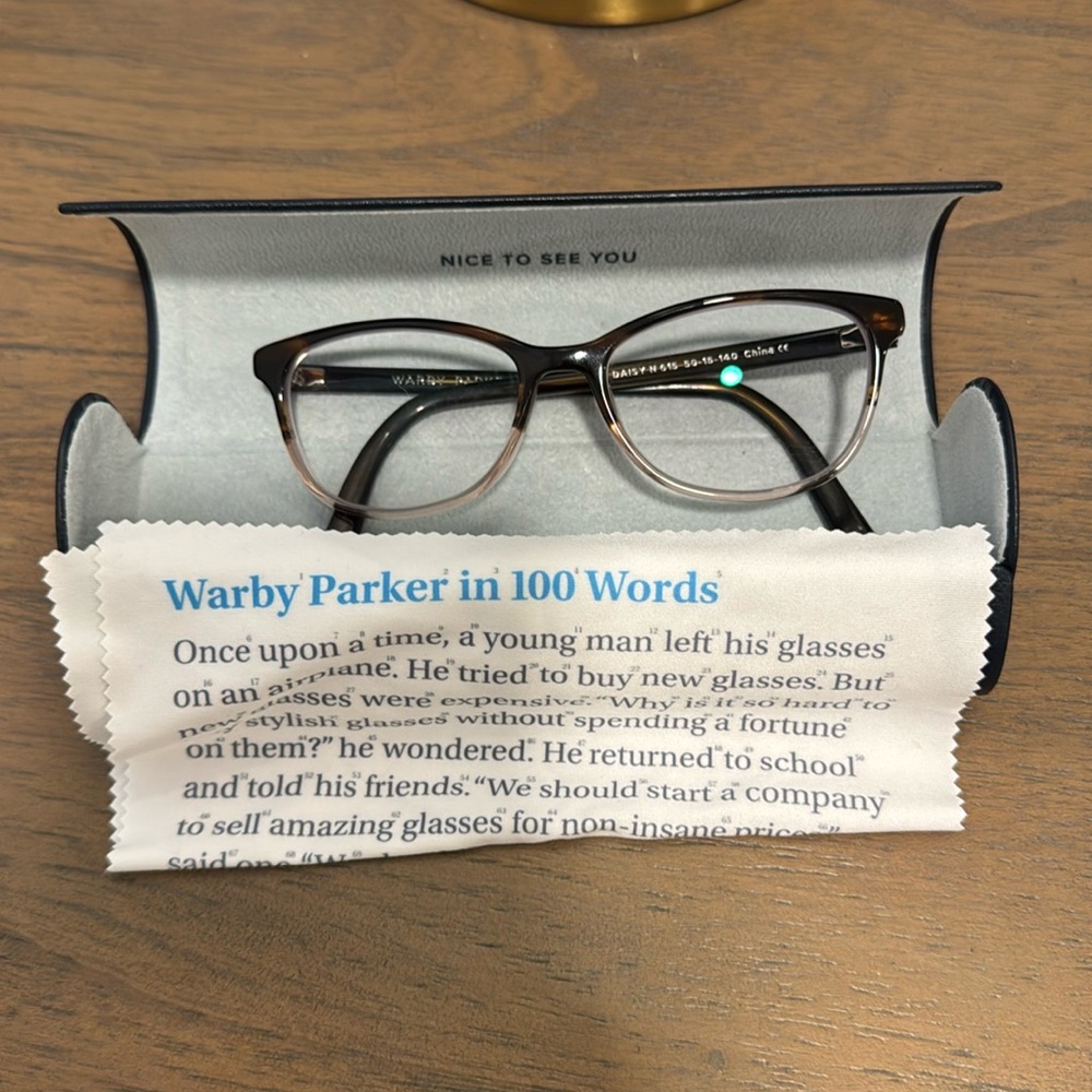 Warby Parker Daisy glasses